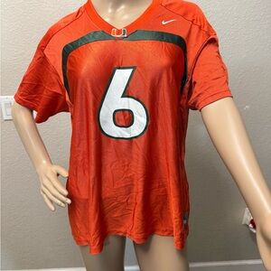 Nike University of Miami Hurricanes Team XL Orange Jersey